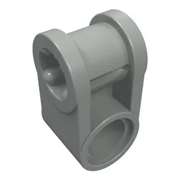 Technic Axle and Pin Connector Perpendicular / Light Gray
