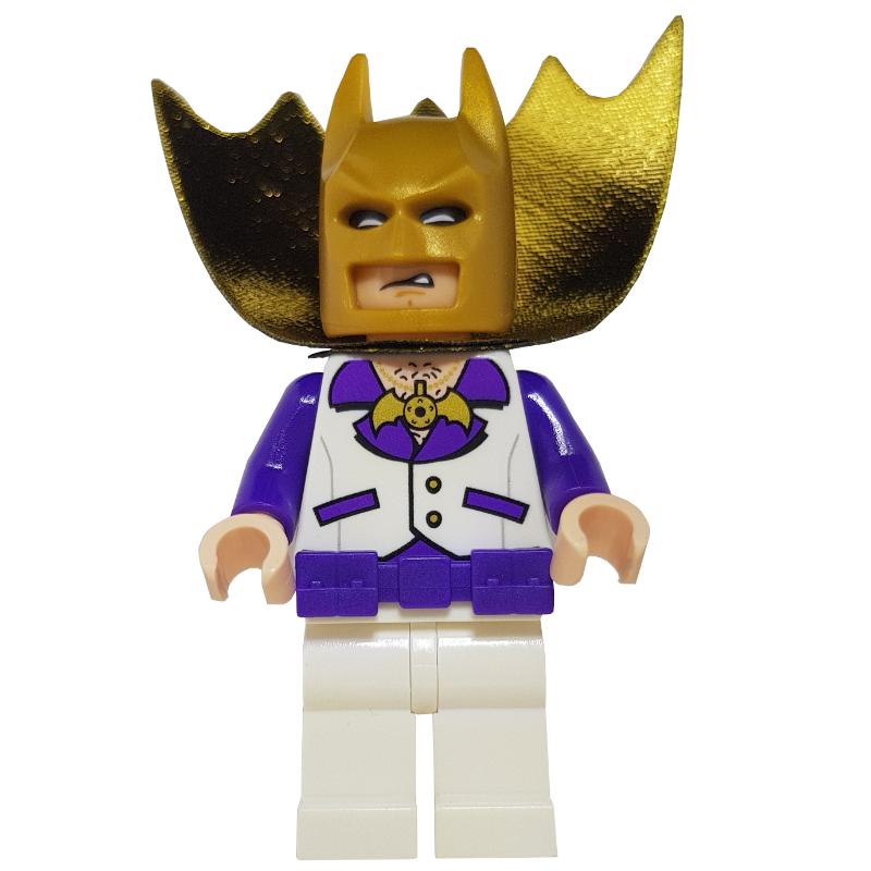 Lego Batman, White Suit, Gold Cape and Cowl (Roller Disco Batman)