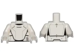 Torso SW Armor Flametrooper Ep. 7 Pattern / White Arms / White Hands