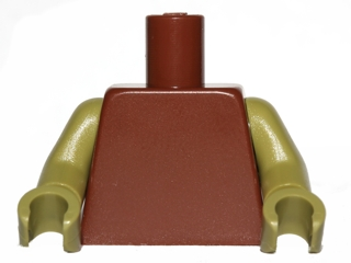 Lego Torso Plain / Olive Green Arms / Olive Green Hands