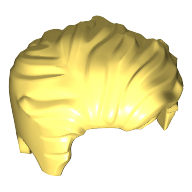 Lego Hair Swept Left Tousled [Plain] / Bright Light Yellow