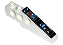 Technic Slope 6 x 1 x 1 2/3 with Gearstick and Controls Pattern (Sticker) - Set 8286