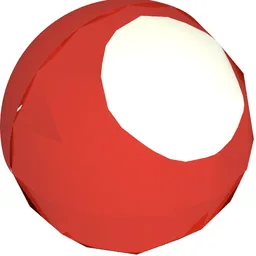 Technic Ball Joint with White Dot Print / Red