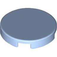 Lego Tile Round 2 x 2 with Bottom Stud Holder / Bright Light Blue