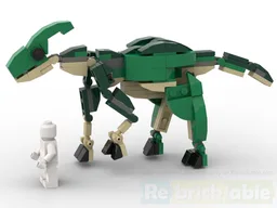 Parasaurolophus (Roughly minifigure scale)