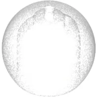 Helmet Round Sphere with Small Hole / Opal Trans-Clear