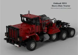 Oshkosh M911 Red Version HET (Heavy Equipment Transporter)