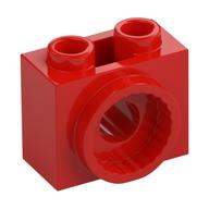 Lego Brick Special 1 x 2 x 1 1/3 with Rotation Joint Socket / Red