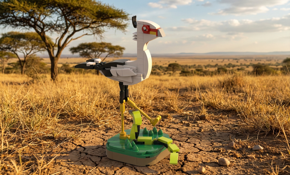 Lego Secretary bird - Sagittarius serpentarius