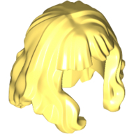 Lego Hair Mid-Length, Wavy, Bangs / Bright Light Yellow
