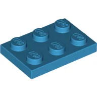 Plate 2 x 3 / Dark Azure