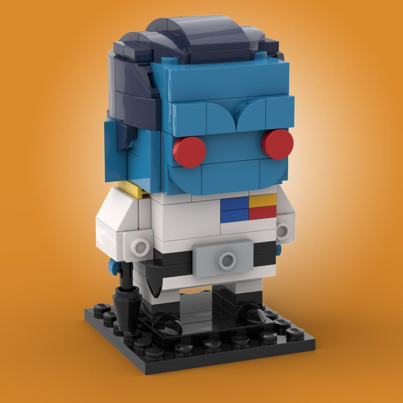 Lego Grand Admiral Thrawn MOC Brickheadz