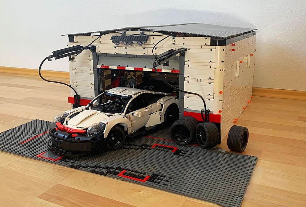 Lego Porsche With Garage
