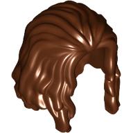 Lego Hair Long Parted in Front / Reddish Brown
