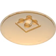 Dish 6 x 6 Inverted (Radar) with Solid Studs / Trans-Orange