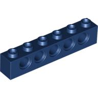 Lego Technic Brick 1 x 6 [5 Pin Holes] / Dark Blue
