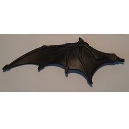 Animal Body Part, Dinosaur, Pteranodon Wing, Left / Black