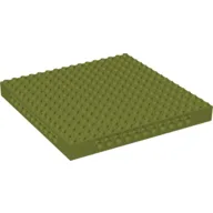 Brick Special 16 x 16 x 1 1/3 with Pin Holes / Olive Green