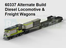 60337 Alternate Build - Freight Diesel Locomotive & Wagons