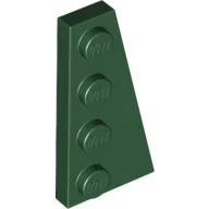 Wedge Plate 4 x 2 Right / Dark Green
