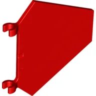 Flag 5 x 6 Hexagonal with U Clips / Red