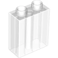 Duplo Brick 1 x 2 x 2 with Bottom Tube / Trans-Clear