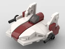 micro scale A wing starfighter