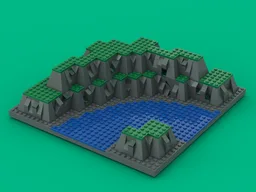 3D Baseplate with river