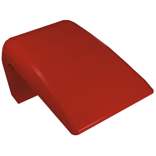 Lego Fabuland, Car Roof, Fixed Curve / Red