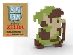8-bit Link NES Sprite (Walking)