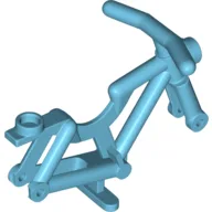 Bicycle Frame, Reinforced Headlight [Hollow Stud] / Medium Azure
