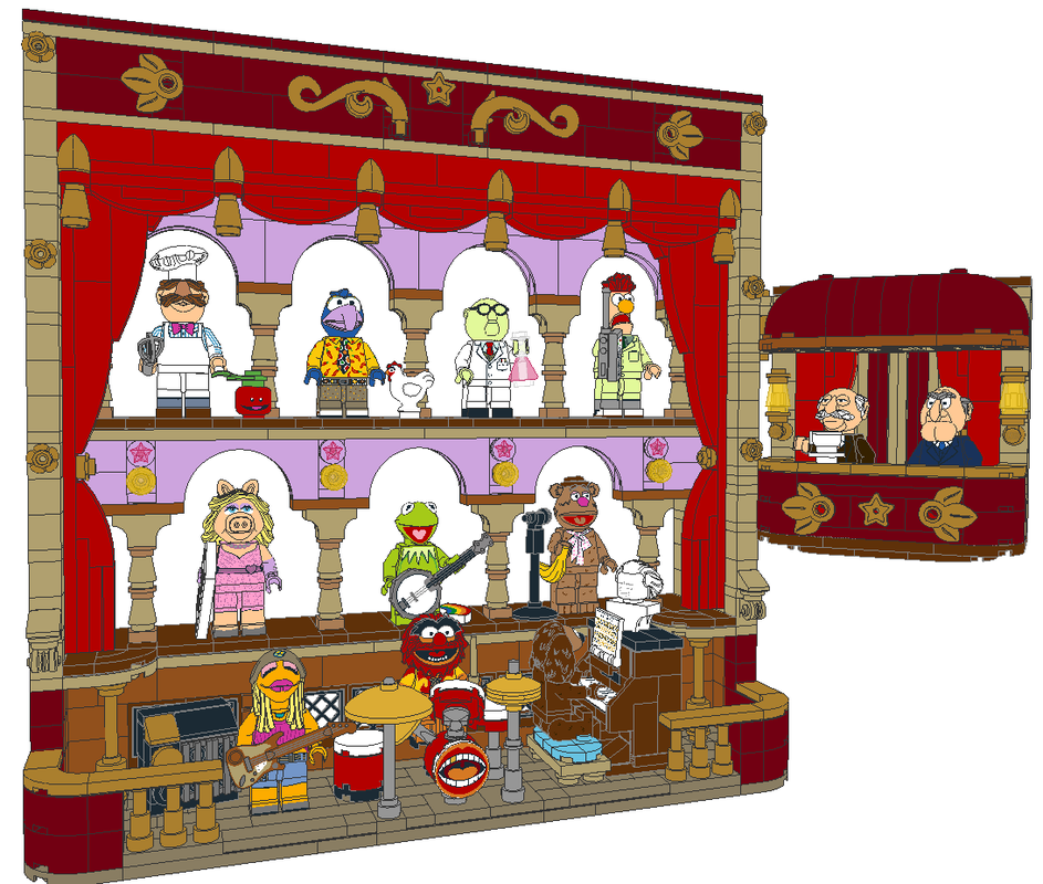 Lego Muppets - Theater and Displayframe