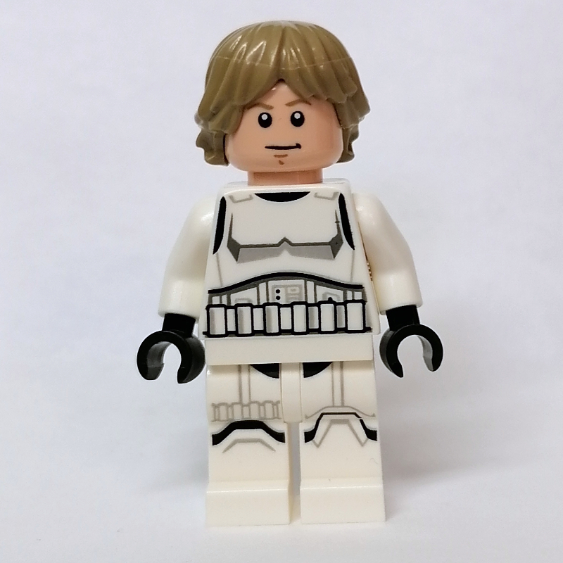 Lego Luke Skywalker, Stromtrooper Disguise, Dark Tan Hair