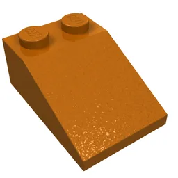 Brick Sloped 33° 3 x 2 / Dark Orange