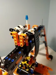 Orange Container Crane