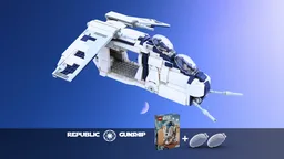 Republic Gunship - 75379 modification (2 extra windhshields are needed)