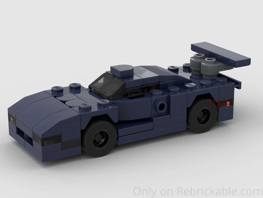 Lego Bitter GT1 Racing Car - Half Speed Champions Scale