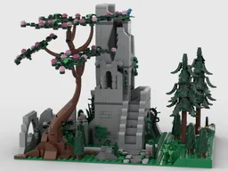 The ruins of the defense tower