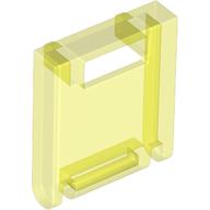 Lego Box 2 x 2 x 2 Door with Slot / Trans-Neon Green