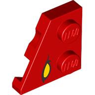 Lego Wedge Plate 2 x 2 Left with Yellow Eye print