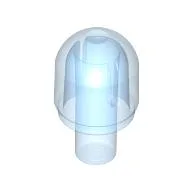 Light Cover 1 x 1 Round with Internal Bar / Bionicle Barraki Eye / Trans-Medium Blue