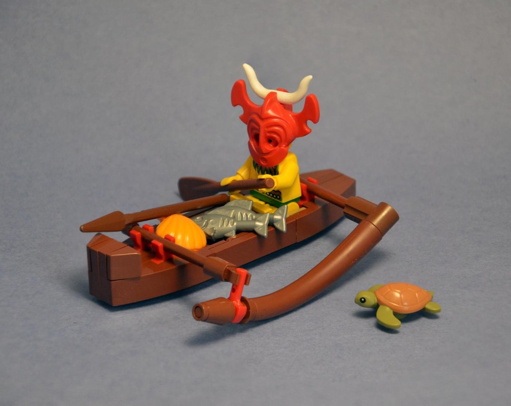 Lego King Kahuka's Outrigger Boat