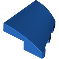 Lego Brick Wedged, Curved 2 x 2 with Stud Notch Left / Blue