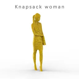 Knapsack woman
