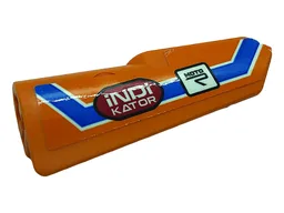 Technic, Panel Fairing #21 Very Small Smooth, Side B with Dark Azure Line, Logos 'MOTO' and 'iNDi KATOR' Pattern (Sticker) - Set 42104
