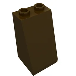 Brick Sloped 75° 2 x 2 x 3 [Hollow Studs] / Dark Brown