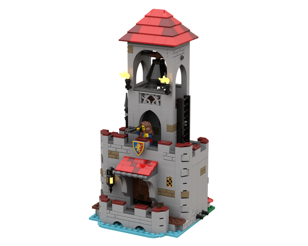 Lego Bell Tower - Medieval Seaside Market Extension