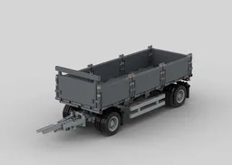 Flatbed drawbar trailer