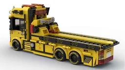 Lego flatbed car trailer