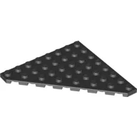 Wedge Plate 8 x 8 Cut Corner / Black